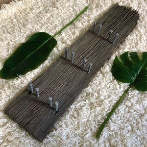 Authentic Barn Wood Bolt Wine Rack